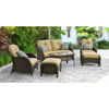 Picture of Hanover Newport 6-Piece Seating Set - Grey / Light Blue
