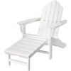 Picture of Hanover All-Weather Adirondack Chair with Ottoman - White