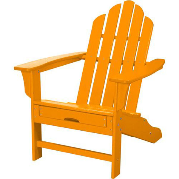 Picture of Hanover All-Weather Adirondack Chair with Ottoman - Tangerine