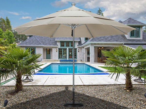 Picture of California Umbrella 11 ft. Round Stainless Steel Umbrella