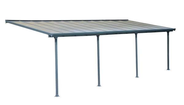 Picture of Poly Tex Feria Patio Cover 10 x 24 - Gray