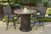 Picture of Outdoor Great Room Colonial Fire Pit Table with Round Mocha Top
