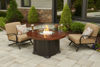 Picture of Outdoor Great Room Colonial Fire Pit Table with Artisan Top