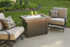 Picture of Outdoor Great Room Providence Fire Pit Table with Marbleized Noche Top