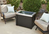 Picture of Outdoor Great Room Providence Fire Pit Table with Marbleized Noche Top