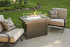 Picture of Outdoor Great Room Providence Fire Pit Table with White Onyx Top