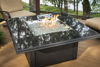 Picture of Outdoor Great Room Napa Valley Fire Pit Table with Black Metal Base