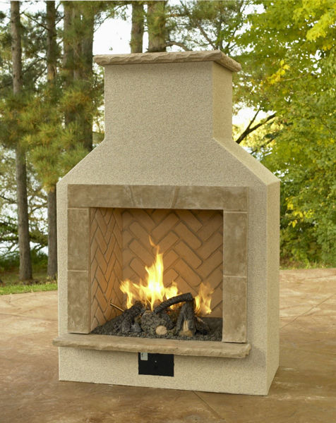 Picture of Outdoor Great Room Sanjuan Fireplace Surround with Cf-1224 Burner