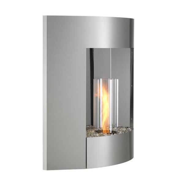 Picture of Outdoor Great Room Wall Hanging Gel Fireplace Stainless Steel