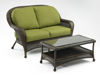 Picture of Outdoor Great Room Loveseat Cushion in Spectrum Cilantro