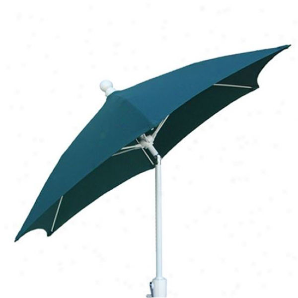 Picture of FiberBuilt 7.5 Ft Patio Umbrellas with Crank Lift and Tilt - White Finish