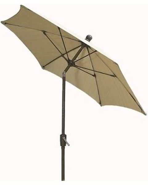Picture of FiberBuilt 7.5 Ft Patio Umbrellas with Crank Lift and Tilt - Champagne Bronze Finish