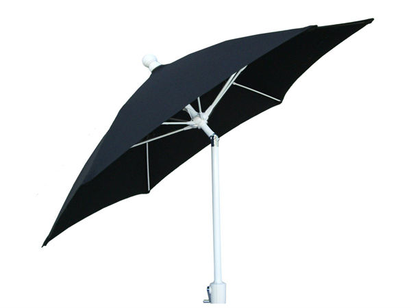 Picture of FiberBuilt 7.5 Ft Terrace Umbrellas with Crank Lift and Tilt - White Finish