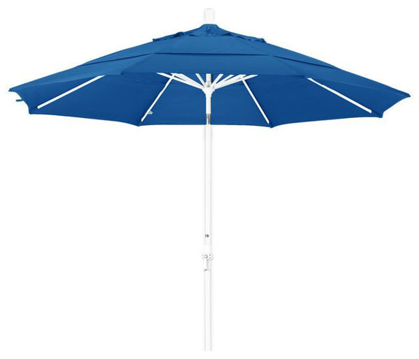 Picture of FiberBuilt 9 Ft Terrace Umbrellas with Crank Lift and Tilt - White Finish