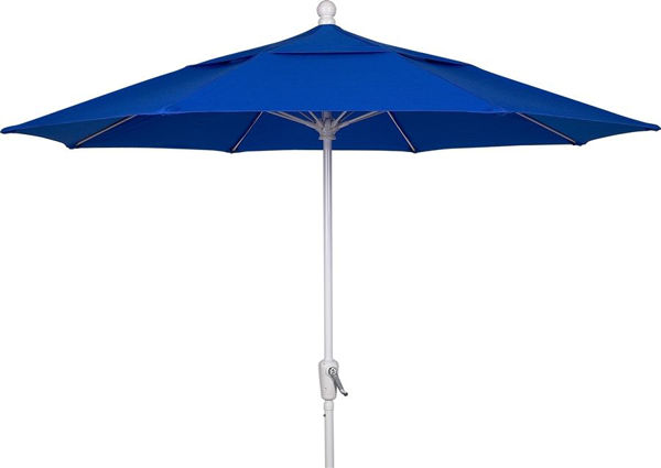 Picture of FiberBuilt 11 Ft Market Umbrellas Pulley and Pin Lift - White Finish