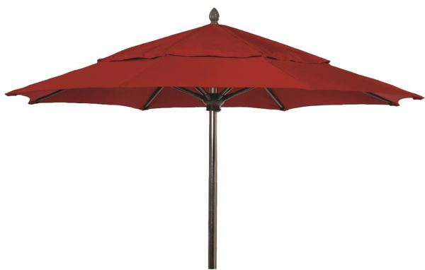 Picture of FiberBuilt 11 Ft Oceana Umbrellas Pulley and Pin Lift - Champagne Bronze Finish