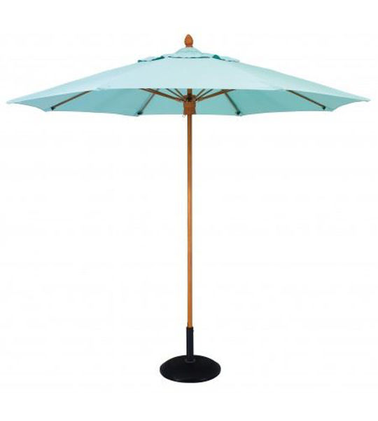 Picture of FiberBuilt 8 Ft Bridgewater Umbrella Push up Lift - Aged Teak Finish