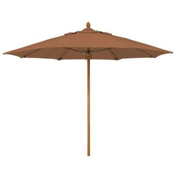 Picture of FiberBuilt 11 Ft Augusta Umbrella Pulley And Pin Lift - Aged Teak Finish