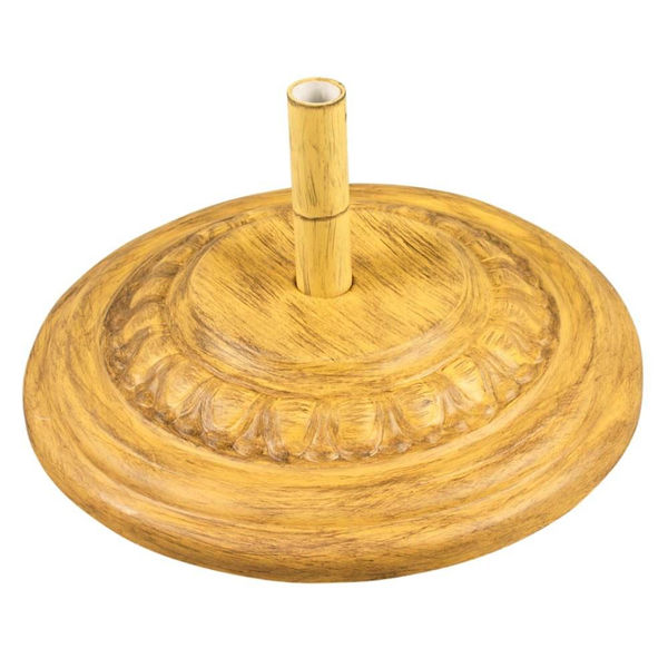 Picture of FiberBuilt Fiberglass 22 " Diameter Umbrella Base - Bamboo Finish