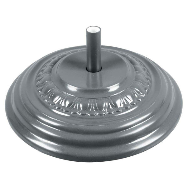 Picture of FiberBuilt Fiberglass 27 " Diameter Umbrella Base With Silver Finish