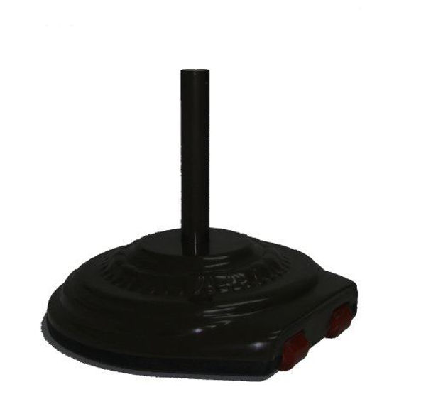 Picture of FiberBuilt Fiberglass 22 " Diameter Umbrella Base With Wheels - Black Finish