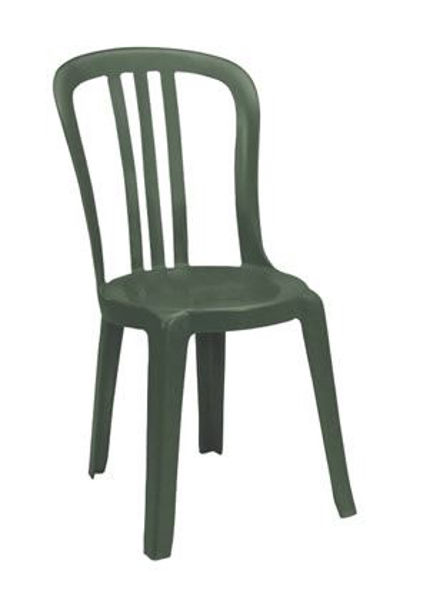 Picture of Grosfillex Miami Bistro Stacking Sidechair In Amazon Green Pack Of 32