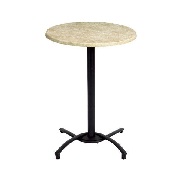 Picture of Grosfillex Bar Height Table Base In Black Pack Of 1