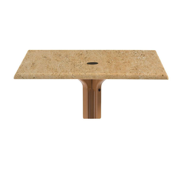 Picture of Grosfillex 32" Square Table Top With Umbrella Hole In Catalan Pack Of 1
