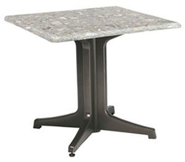 Picture of Grosfillex 32" Square Table Top Without Umbrella Hole In Barn Whitet Pack Of 1