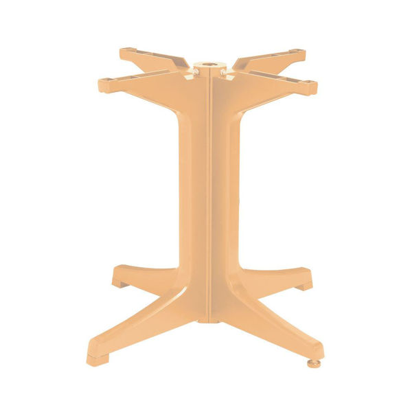 Picture of Grosfillex Resin Pedestal Base 2000 In Teakwood Pack Of 1