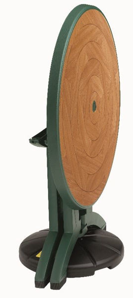 Picture of Grosfillex Atlantis 38" Round Resin Folding Table In Amazon Green Pack Of 1