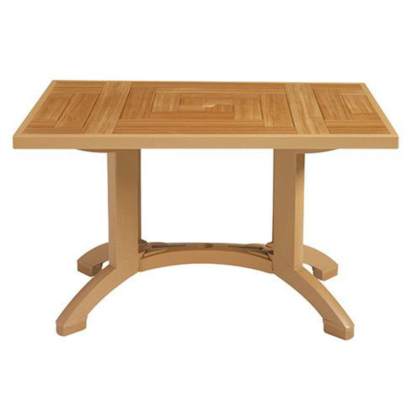 Picture of Grosfillex Atlantis 48' x 32' Lateral Table In Teakwood Pack Of 1