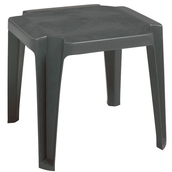 Picture of Grosfillex Miami 17' x 17' Low Table In Charcoal Pack Of 6