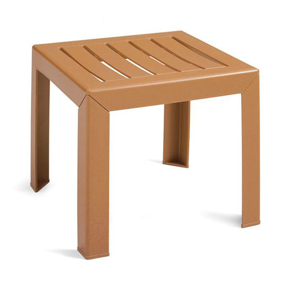 Picture of Grosfillex Bahia 16' x 16' Low Table In Teakwood Pack Of 1