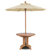 Picture of Grosfillex 7 Ft. Wooden Market Umbrella with 11/2" Pole In Forest Green Pack Of 1