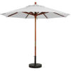 Picture of Grosfillex 9 Ft. Wooden Market Umbrella with 11/2" Pole In Forest Green Pack Of 1