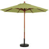 Picture of Grosfillex 9 Ft. Wooden Market Umbrella with 11/2" Pole In Forest Green Pack Of 1