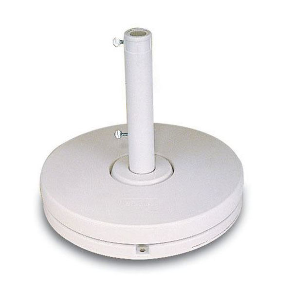 Picture of Grosfillex 70 Lb. Market Umbrella Base 1 1/2" and 2" Pole 16" Stem In White Pack Of 1