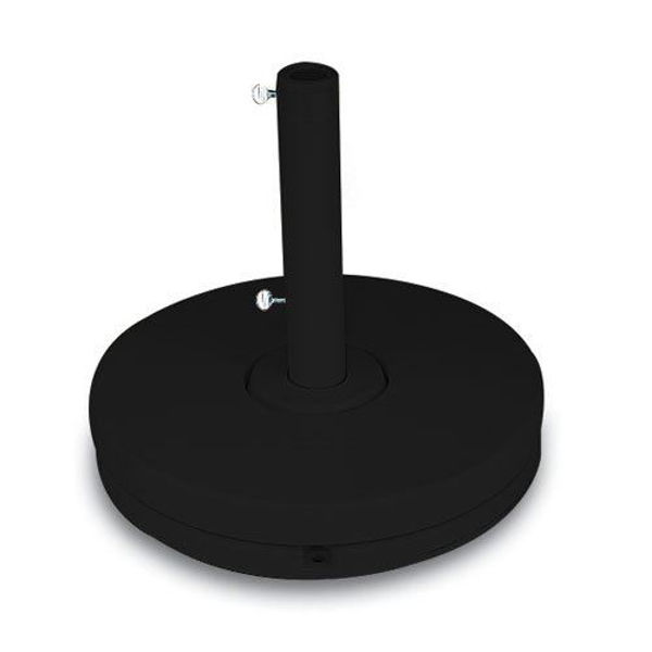 Picture of Grosfillex 70 Lb. Market Umbrella Base 1 1/2" and 2" Pole 16" Stem In Black Pack Of 1