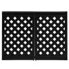 Picture of Grosfillex Resin Patio Fence 2 Piece Connector Pack In Black Pack Of 1