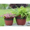 Picture of Grosfillex Cordoba 16" Round Commercial Planter In Red Clay Pack Of 5